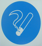 Знак М-15 "Курить здесь" фотолюм