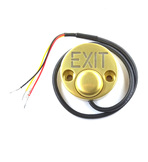 JSB-Kn-30 Антивандальная металлическая кнопка выхода с подсветкой надписи "EXIT", максимальный комутируемый ток 2А . Подсветка запитывается отдельно 12В