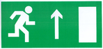 Знак "Направление к эвакуационному выходу прямо"