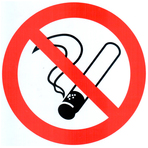 Знак "Запрещено курить" (200х200мм)