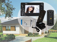 Комплект видеодомофона для частного дома HIQ-Electronics